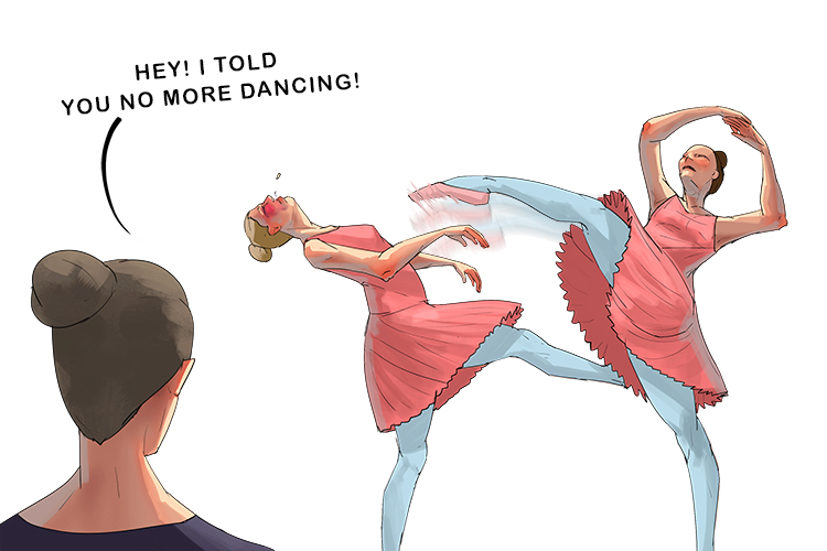 I loved ballet, but I was so bad that they wouldn't let (balet) me dance.