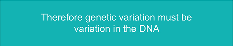 Genetic variation is the differences in genes of individuals